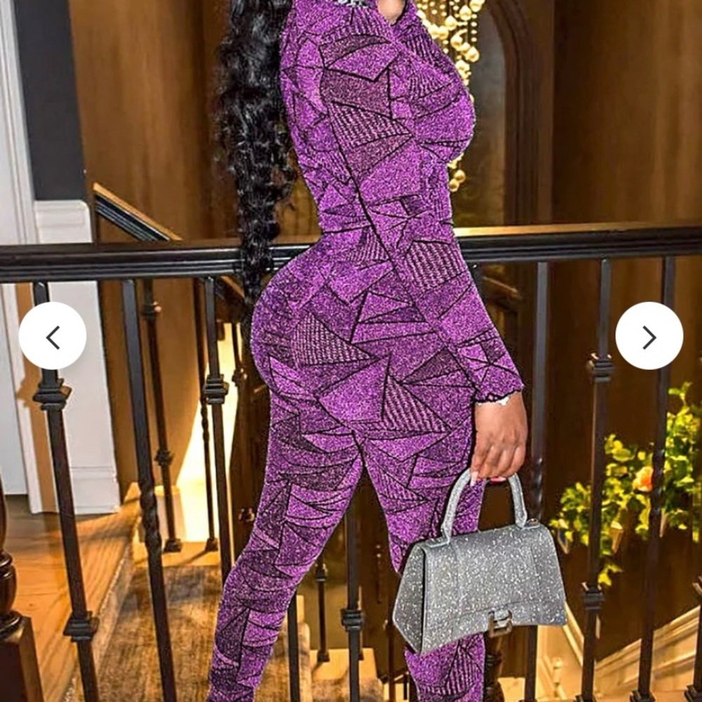 Purple leggings set